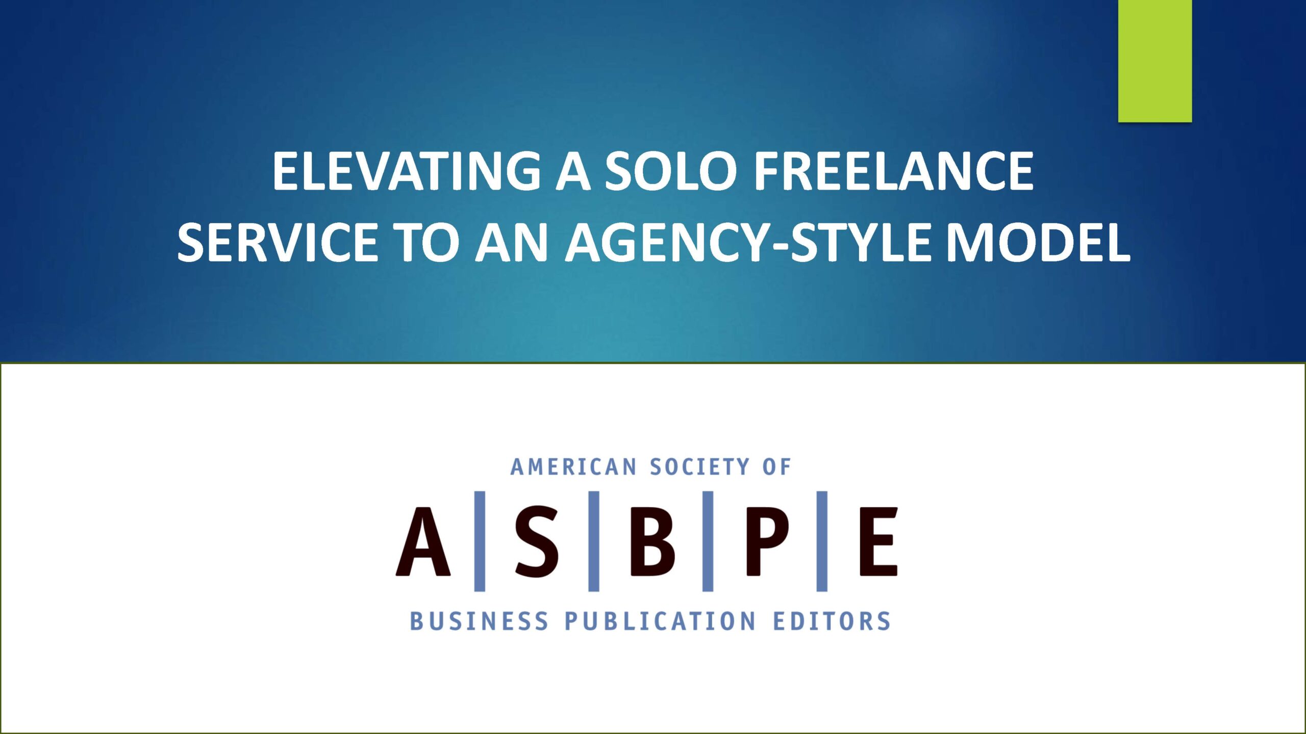 Elevating a Solo Freelance Service to an Agency-Style Model